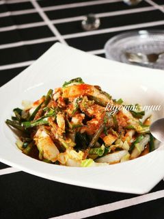 白菜とにんにくの芽のホットサラダ♡-レシピのメイン写真