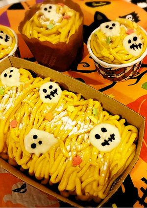 ❄︎かぼちゃのモンブラン風❤️ケーキ❄︎-レシピのメイン写真