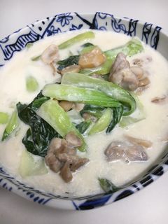鶏肉とチンゲンサイのクリーム煮 ♪-レシピのメイン写真