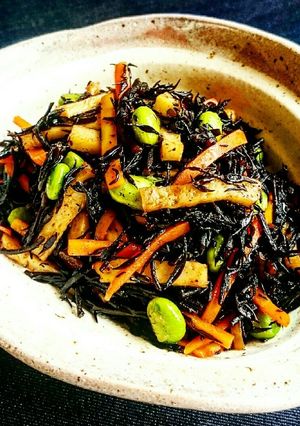 しっかり味のおかずひじきの煮物♬*゜-レシピのメイン写真