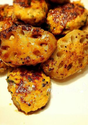 シャキシャキ蓮根つくね♪-レシピのメイン写真
