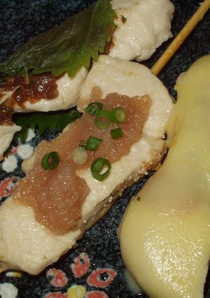 胸肉であっさりと☆変わり焼きとり三種-レシピのメイン写真