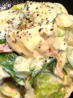 残ったカット野菜の卵サラダ♡-レシピのメイン写真