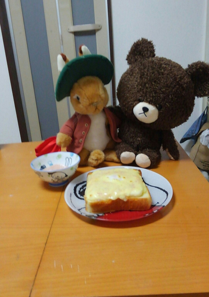 簡単たらこ長いものたまごいりトースト-レシピのメイン写真