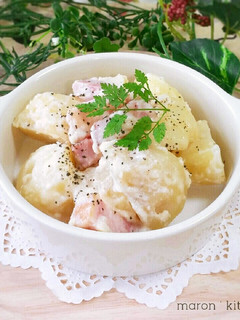 ♥ベーコンとお芋のあったかクリーム煮♥-レシピのメイン写真