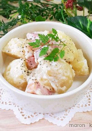 ♥ベーコンとお芋のあったかクリーム煮♥-レシピのメイン写真