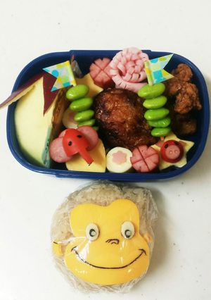 遠足♡おさるのジョージ☆キャラ弁-レシピのメイン写真