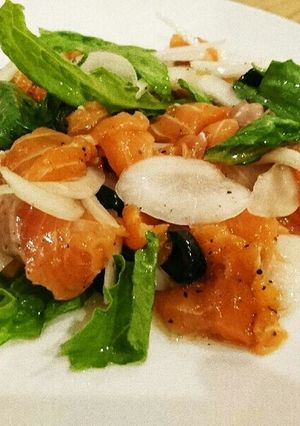 カルパッチョ簡単(サーモン）-レシピのメイン写真
