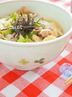 牛肉ときのこの卵とじ丼-レシピのメイン写真