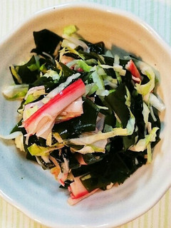 キャベツとわかめとカニかまの酢の物-レシピのメイン写真
