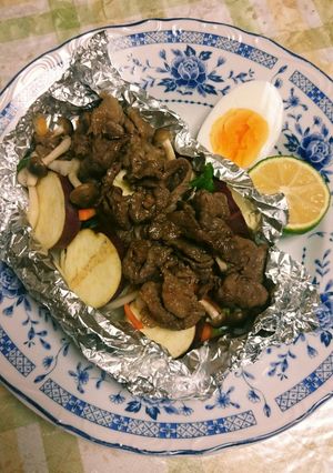 あっさり♪秋の野菜と牛肉のホイル蒸し☆-レシピのメイン写真