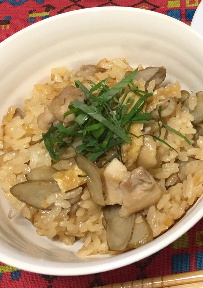 お家で本格的！鶏ごぼう釜めしを作ろう！-レシピのメイン写真