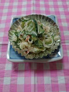 お弁当。カニかまぼこサラダ-レシピのメイン写真