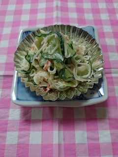 お弁当。カニかまぼこサラダ-レシピのメイン写真