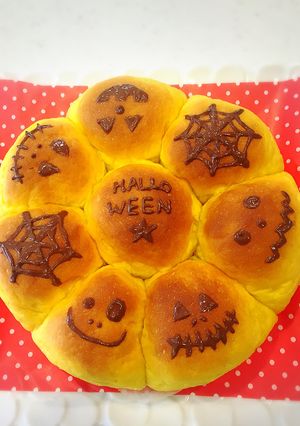ハロウィン★かぼちゃのちぎりパン-レシピのメイン写真