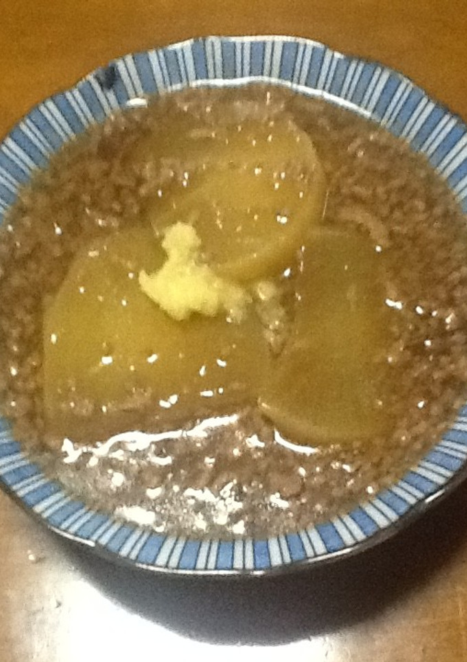 ひき肉たっぷり、大根のとろとろあんかけ煮-レシピのメイン写真