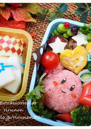 キャラ弁★星のカービィ☆簡単！初心者！-レシピのメイン写真