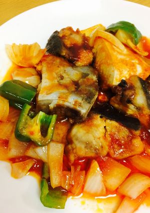 ぶり・あらで酢豚風!レンジで7分-レシピのメイン写真