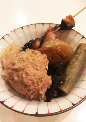 味付ヒガシマルだけ◎鶏ごぼうつくねおでん-レシピのメイン写真