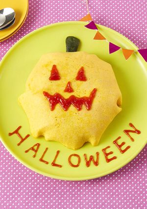 ハロウィン☆アレンジオムライス-レシピのメイン写真