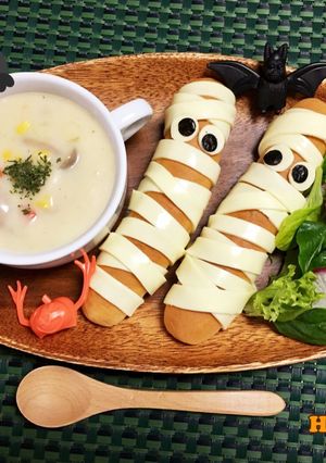 ハロウィン朝食☆時短わけシチュープレート-レシピのメイン写真