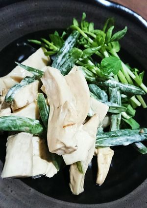 エリンギといんげんのマヨ醤油和え♪-レシピのメイン写真