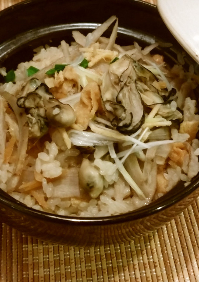 牡蠣ご飯　くばら　あごだしレシピ-レシピのメイン写真