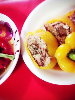 パプリカの肉詰め ピーマンの肉詰め-レシピのメイン写真
