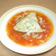 カジキマグロのトマトソースチーズのせ
