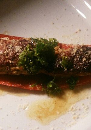 パルメザン香るパプリカじゅ~し~肉詰め♪-レシピのメイン写真