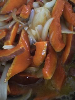 かほちゃと、玉ねぎね和風野菜炒め-レシピのメイン写真