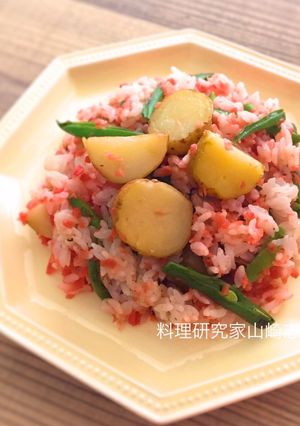 ころいもと縞ささげチャーハン-レシピのメイン写真