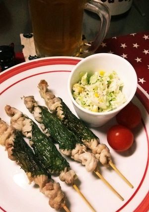お家居酒屋☆せせりシソ巻き-レシピのメイン写真