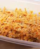 人参フレークの粉豆腐(高野豆腐)和え
