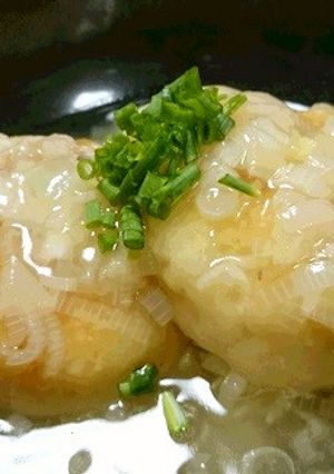 挽肉の肉汁がたまらない　豆腐餅ダシタ風味-レシピのメイン写真