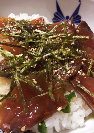 生姜のきいたハマチのヅケ丼-レシピのメイン写真