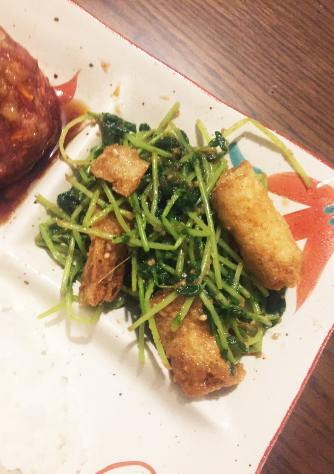 豆苗と油揚げのごまあえ-レシピのメイン写真