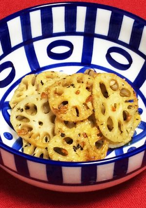 やみつき♡蓮根のペペロンチーノ-レシピのメイン写真