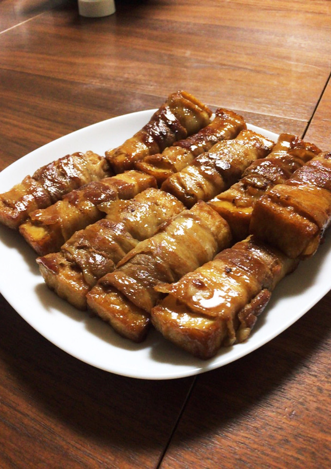 厚揚げの豚肉巻き-レシピのメイン写真