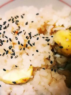 簡単!炊飯器で炊く、栗ご飯♪-レシピのメイン写真