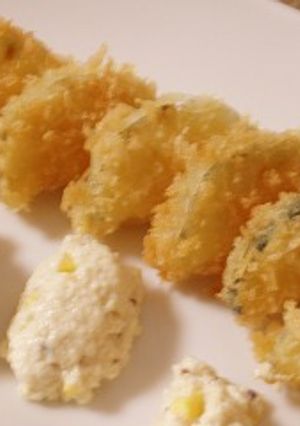 ズッキーニのフライ★豆腐タルタル添え-レシピのメイン写真