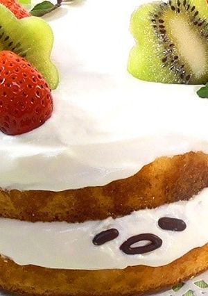 ぐでたまケーキ♥-レシピのメイン写真