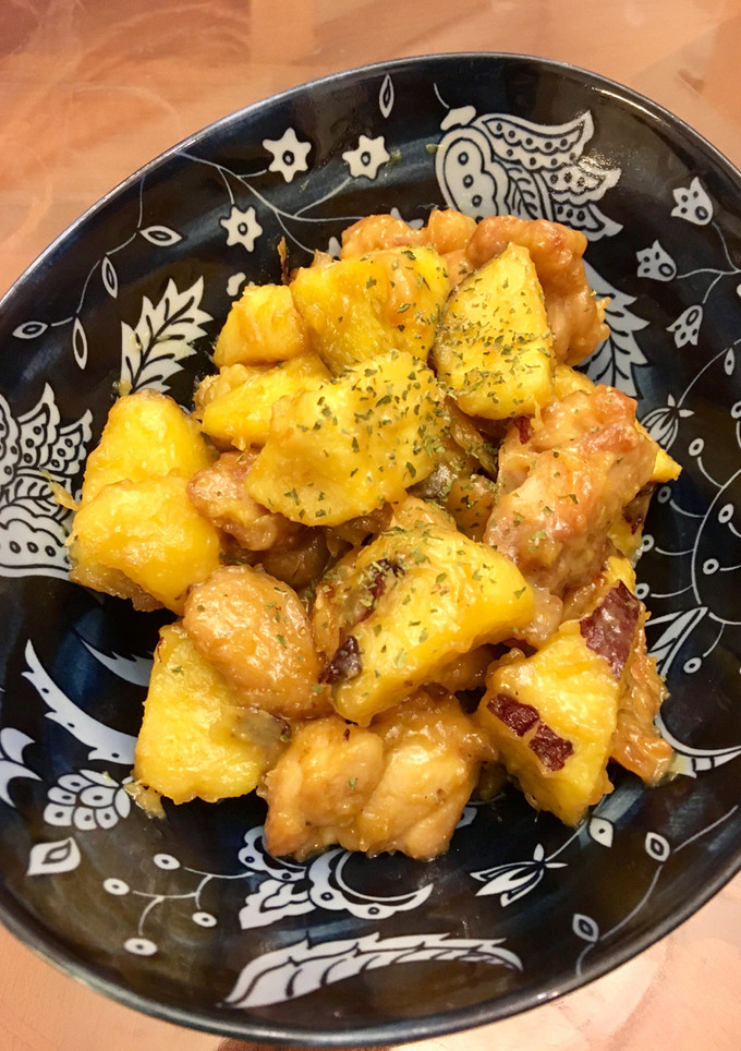 簡単♫サツマイモと鶏の蜜マヨ炒め♫-レシピのメイン写真