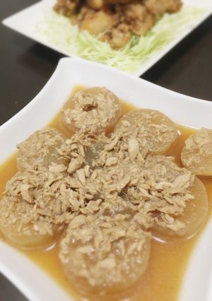 秋〜冬の定番おかず☆大根のツナ缶煮-レシピのメイン写真