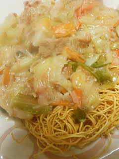 具だくさん関西風の皿うどん-レシピのメイン写真
