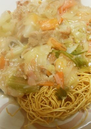 具だくさん関西風の皿うどん-レシピのメイン写真
