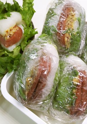 レタス巻NOWバーガーご飯大福-レシピのメイン写真