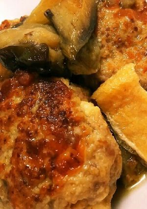 おでんバーグ！？簡単和風煮込みハンバーグ-レシピのメイン写真
