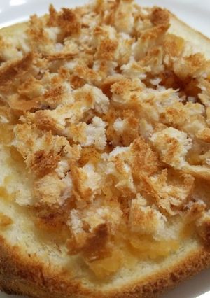 時短！食パン１枚☆アップルパイ風トースト-レシピのメイン写真