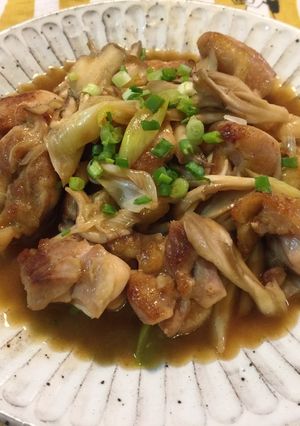 簡単♪鶏もも肉と舞茸のバターポン酢炒め＊-レシピのメイン写真